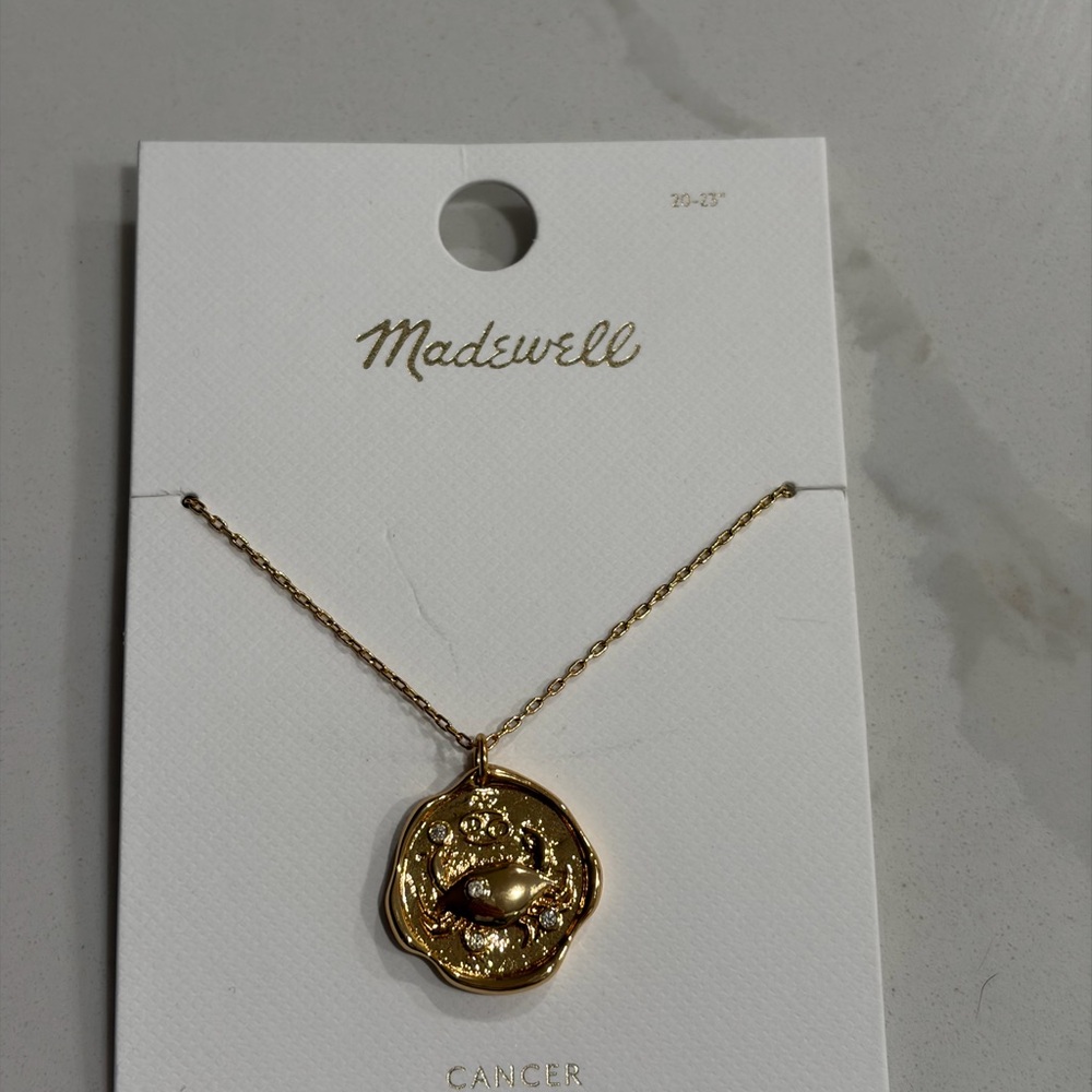Madewell Cancer Zodiac Necklace